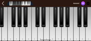 Harmonium keyboard with instrument tabs for Tabla, Tanpura, Swar Mandal, Harmonium, Sur-Peti and Manjira